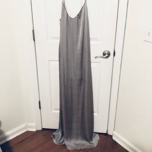 Stunning Silver Mumu Slip Dress